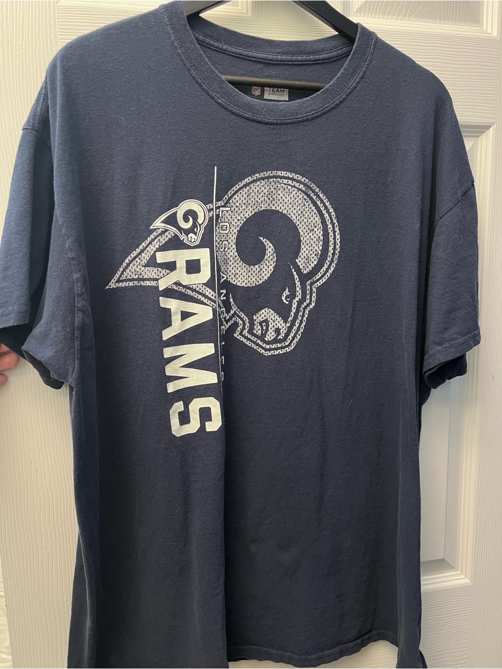 NFL Navy Los Angeles Rams Short-Sleeve Graphic Tee